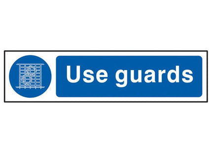 Scan Use Guards - PVC Sign 200 x 50mm Scan - RockBottom Nothampton