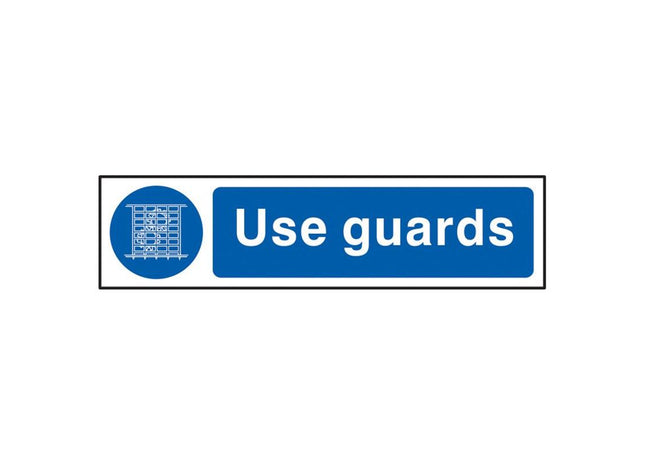 Scan Use Guards - PVC Sign 200 x 50mm Scan - RockBottom Nothampton