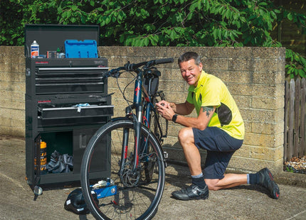 Draper Combined Roller Cabinet and Tool Chest, 6 Drawer, 24", Black 19572 Draper - Town Tools 