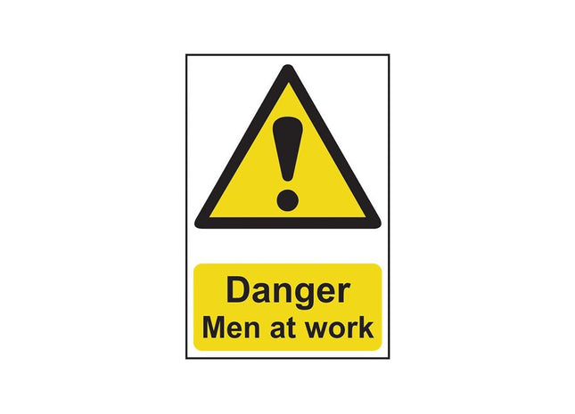 Scan Danger Men At Work - PVC Sign 400 x 600mm Scan - RockBottom Nothampton