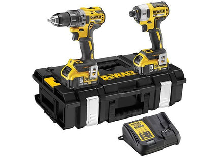Dewalt Power Tools DCK266P2 XR Brushless Twin Pack 18V 2 x 5.0Ah Li-ion DeWALT Power Tools - RockBottom Northampton
