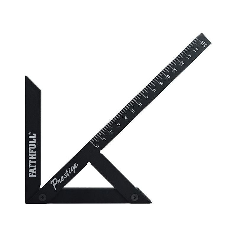Faithfull Prestige Centre Finder Gauge Black Aluminium 150mm Faithfull - RockBottom Northampton