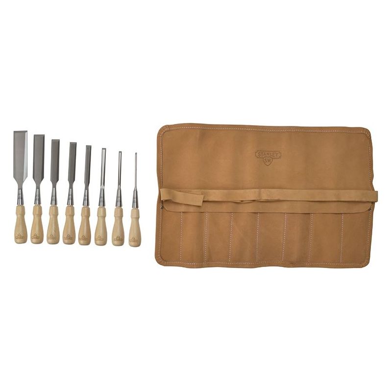 Stanley® Hand Tools Sweetheart Socket Chisel Set, 8 Piece: 3 6 8 12 15 18 25 & 32mm STANLEY® Hand Tools - RockBottom Nothampton