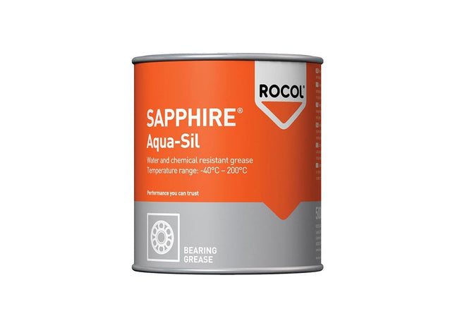 Rocol SAPPHIRE® Aqua-Sil Bearing Grease Tin 500g ROCOL - RockBottom Nothampton