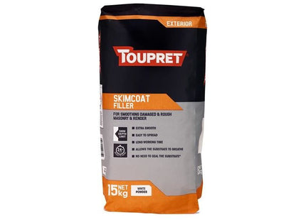 Toupret Exterior Skimcoat Filler 15kg Toupret - RockBottom Northampton