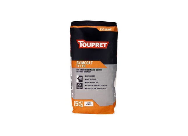 Toupret Exterior Skimcoat Filler 15kg Toupret - RockBottom Northampton