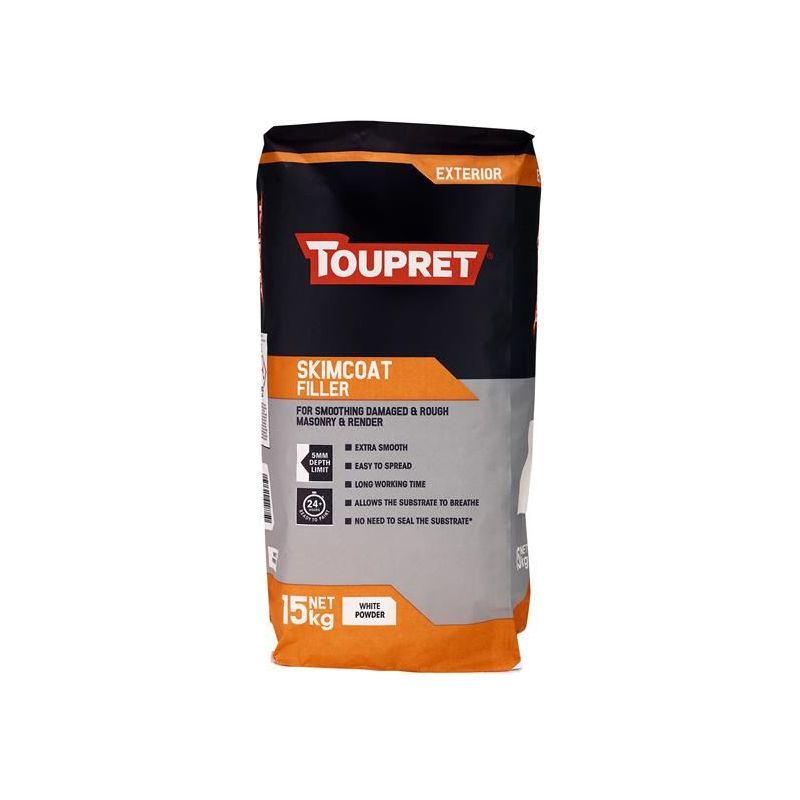Toupret Exterior Skimcoat Filler 15kg Toupret - RockBottom Northampton