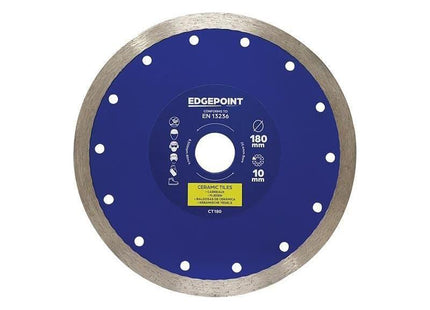 Edgepoint CT180 Tile Cutting Diamond Blade 180mm EdgePoint - RockBottom Northamptin
