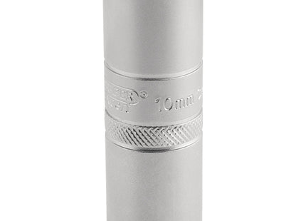 Draper 10mm Thread 6 Point Satin Chrome Spark Plug Socket, 1/2" Sq. Dr., 16mm Draper - Town Tools 