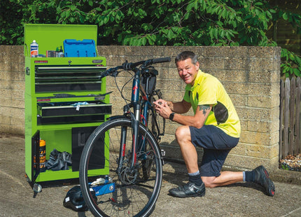 Draper Combined Roller Cabinet and Tool Chest, 6 Drawer, 24", Green 19566 Draper - Town Tools 