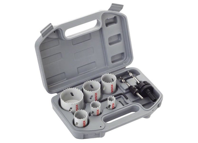 Bosch Powertool Accessories Plumbers HSS Bi-metal Holesaw Set, 9 Piece Bosch Powertool Accessories - RockBottom Northampton