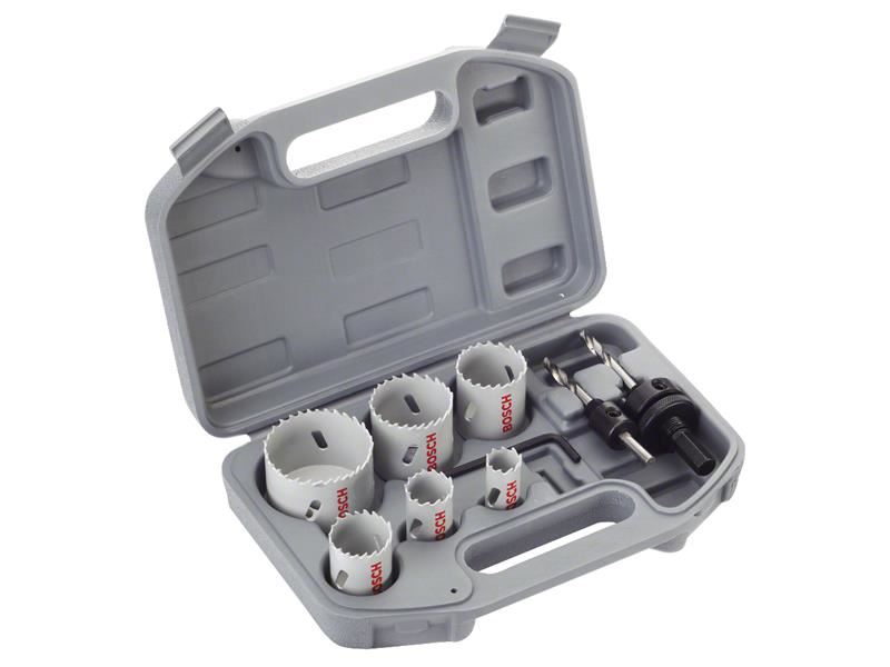 Bosch Powertool Accessories Plumbers HSS Bi-metal Holesaw Set, 9 Piece Bosch Powertool Accessories - RockBottom Northampton