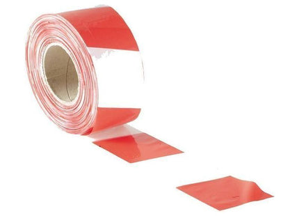 Faithfull Barrier Tape 70mm x 500m Red & White Faithfull - RockBottom Northampton