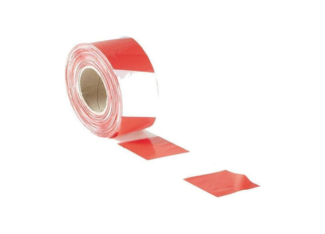 Faithfull Barrier Tape 70mm x 500m Red & White Faithfull - RockBottom Northampton