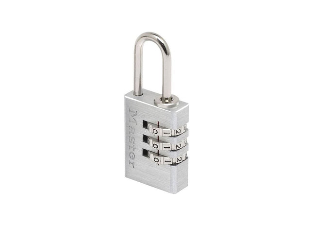 Master Lock Aluminium 20mm 3-Digit Combination Padlock Master Lock - RockBottom Northampton
