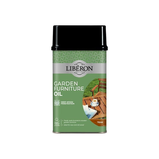 Liberon Garden Furniture Oil Teak 1 litre Liberon - RockBottom Northampton
