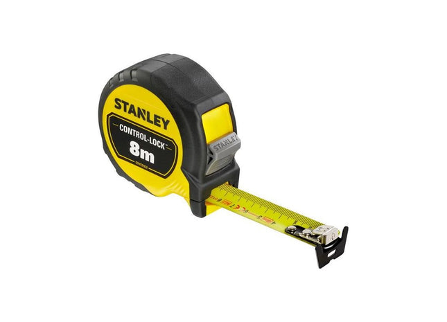 Stanley® Hand Tools CONTROL-LOCK™ Pocket Tape 8m (Width 25mm) (Metric only) STANLEY® Hand Tools - RockBottom Nothampton