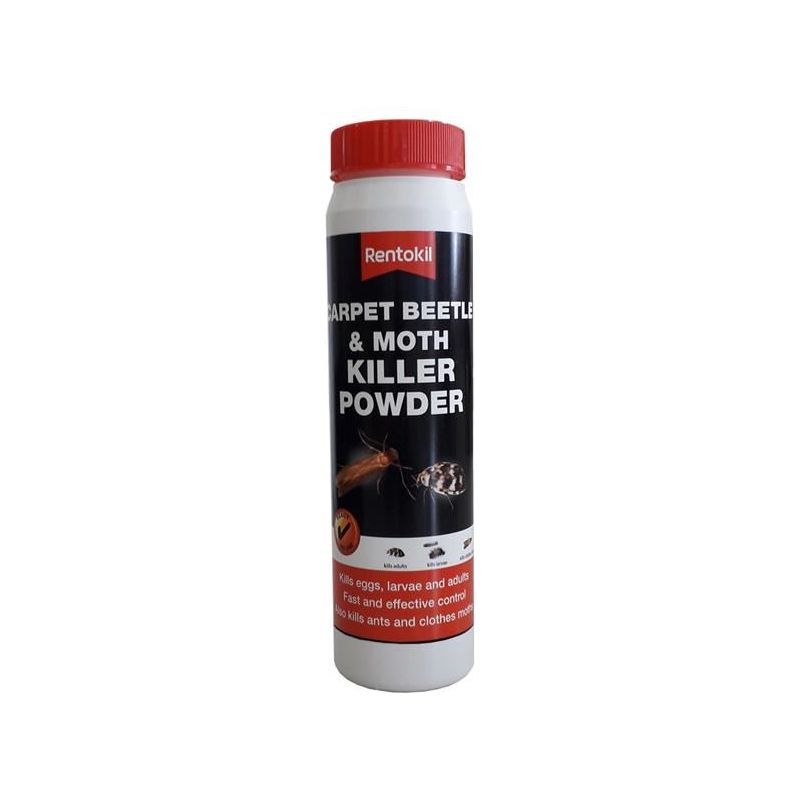 Rentokil Carpet Beetle & Moth Killer Powder 150g Rentokil - RockBottom Nothampton