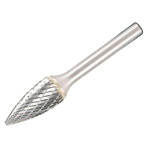 Dormer Solid Carbide Rotary Burr Bright Pointed Tree 6.3 x 3mm Dormer - RockBottom Northampton