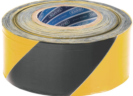Draper Barrier Tape Roll, 500m x 75mm, Black and Yellow 69009 Draper - Town Tools 
