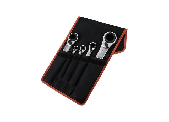 Bahco S4RM Series Reversible Ratchet Spanners Set, 5 Piece Bahco - RockBottom Northampton