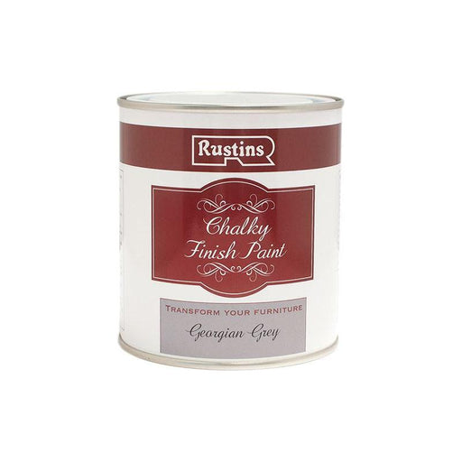 Rustins Chalky Finish Paint Georgian Grey 250ml Rustins - RockBottom Nothampton