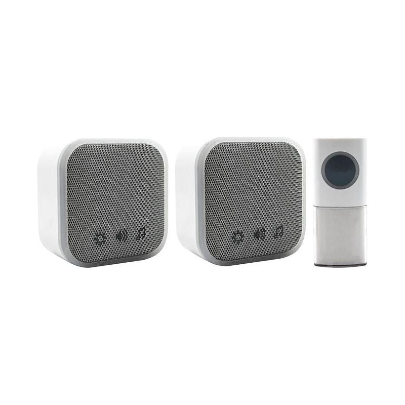 Uni-Com Portable and Plug-In Door Chime Set, White Uni-Com - RockBottom Northampton