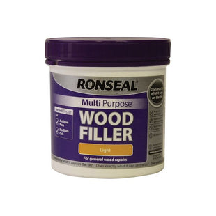 Ronseal Multipurpose Wood Filler Tub Light 465g Ronseal - RockBottom Nothampton