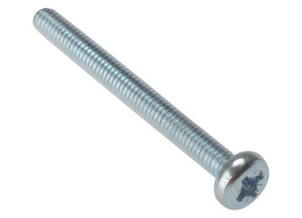 Forgefix Machine Screw Pozi Compatible Pan Head ZP M6 x 30mm Bag 25 ForgeFix - RockBottom Northampton