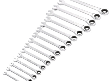 Draper Draper HI-TORQ Metric Ratchet Combination Spanner Set (16 Piece) Draper - Town Tools