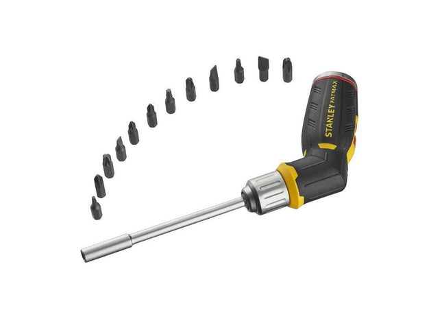 Stanley® Hand Tools FatMax® Pistol Grip Ratchet 12 Bits STANLEY® Hand Tools - RockBottom Nothampton