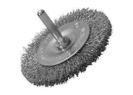 Faithfull Wire Brush 75mm x 6mm Shank, 0.30 Wire Faithfull - RockBottom Northampton