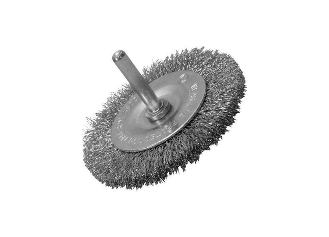 Faithfull Wire Brush 75mm x 6mm Shank, 0.30 Wire Faithfull - RockBottom Northampton