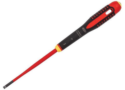 Bahco ERGO™ Slim VDE Insulated Slotted Screwdriver 4.0 x 100mm Bahco - RockBottom Northampton