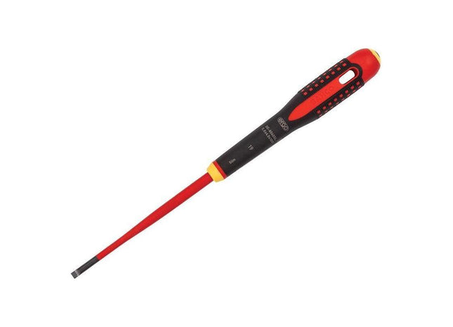 Bahco ERGO™ Slim VDE Insulated Slotted Screwdriver 4.0 x 100mm Bahco - RockBottom Northampton