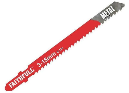 Faithfull Metal Cutting Jigsaw Blades Pack of 5 T127D Faithfull - RockBottom Northampton