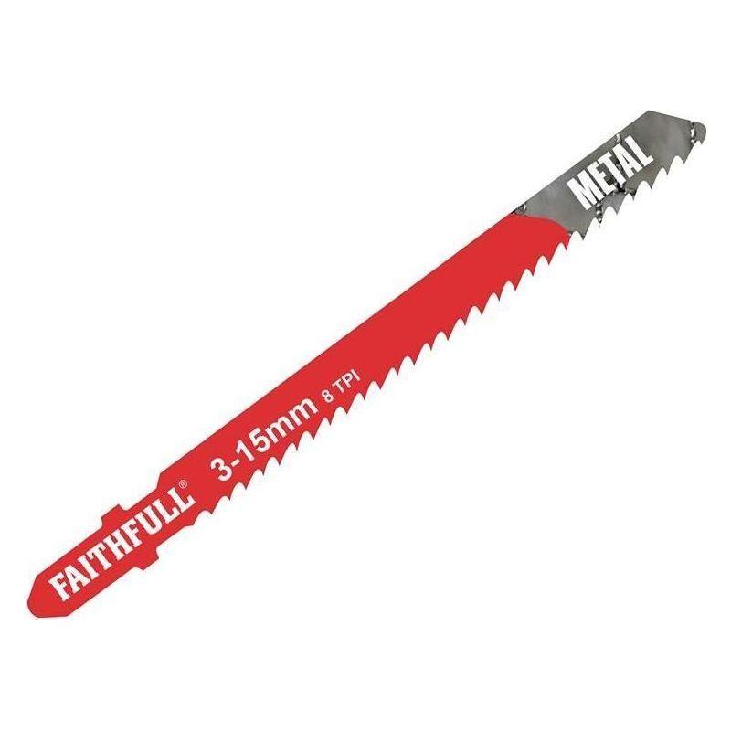 Faithfull Metal Cutting Jigsaw Blades Pack of 5 T127D Faithfull - RockBottom Northampton