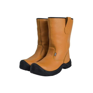 Scan Texas Lined Rigger Boots Tan UK 7 EUR 41 Scan - RockBottom Nothampton