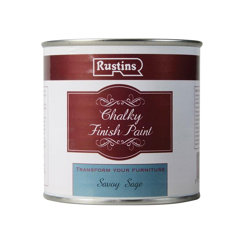 Rustins Chalky Finish Paint Savoy Sage 250ml Rustins - RockBottom Nothampton