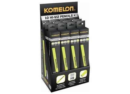 Komelon Carpenters Pencil and Sharpener Set, 10 Piece Komelon - RockBottom Northampton