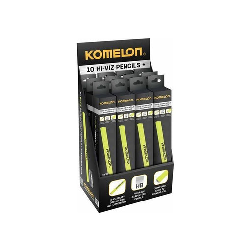 Komelon Carpenters Pencil and Sharpener Set, 10 Piece Komelon - RockBottom Northampton