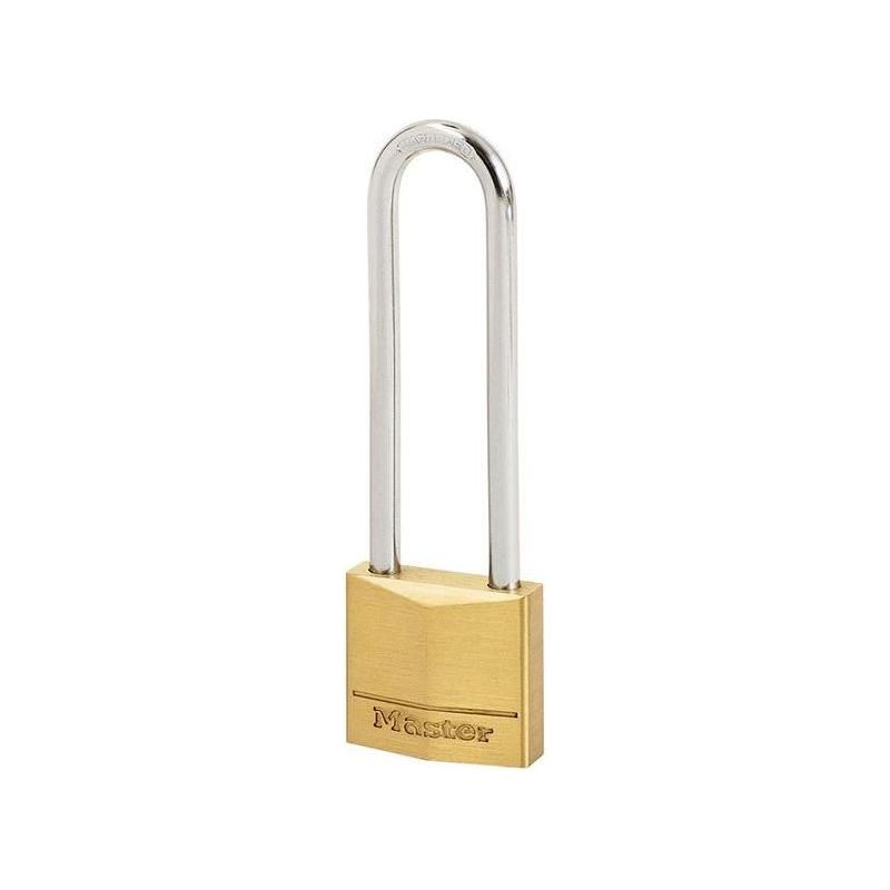 Master Lock Solid Brass 30mm Padlock 4-Pin - 64mm Shackle Master Lock - RockBottom Northampton