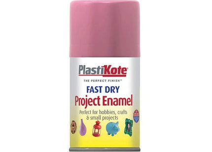 Plastikote Fast Dry Enamel Aerosol Hot Pink 100ml PlastiKote - RockBottom Nothampton
