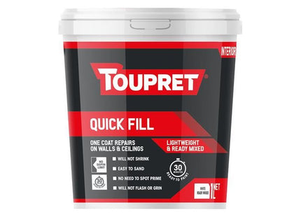Toupret Quick Fill (Interior) 1 litre Toupret - RockBottom Northampton