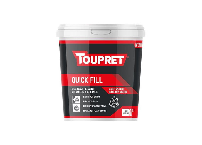 Toupret Quick Fill (Interior) 1 litre Toupret - RockBottom Northampton