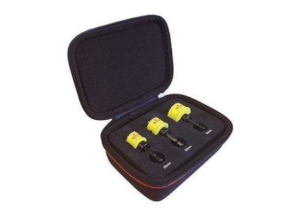 Starrett Cordless Smooth Cut Bi-Metal Holesaw Kit, 3 Piece Starrett - RockBottom Nothampton