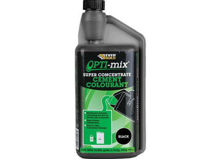 Everbuild Sika Opti-Mix Cement Colourant Black 1 litre Everbuild Sika - RockBottom Northamptin