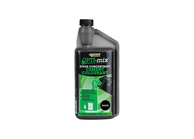 Everbuild Sika Opti-Mix Cement Colourant Black 1 litre Everbuild Sika - RockBottom Northamptin