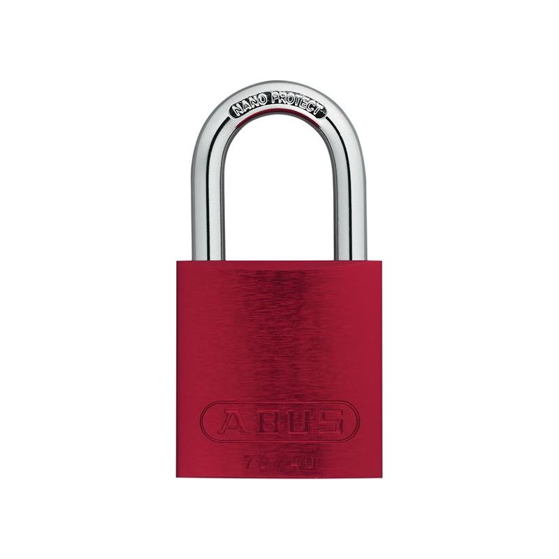 Abus Mechanical 72/40mm Aluminium Padlock Red Keyed Alike TT02162 ABUS Mechanical - RockBottom Northampton 