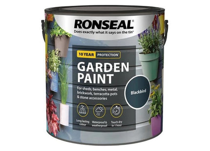 Ronseal Garden Paint Blackbird 2.5 litre Ronseal - RockBottom Nothampton